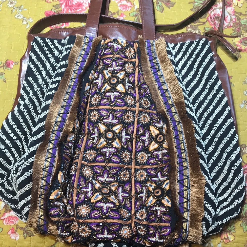 Anthropologie breaded bag